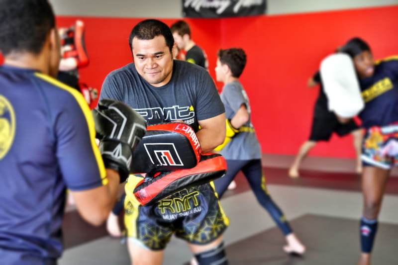 Muay Thai Pad Work RMT Class Session Picture